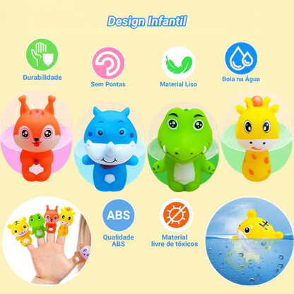 Kit 10 Dedoches de Animais Infantil