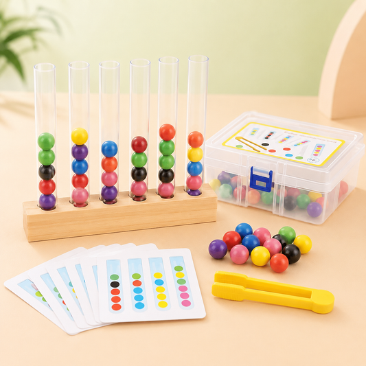 Brinquedo Educativo Montessori de Cores e Coordenação