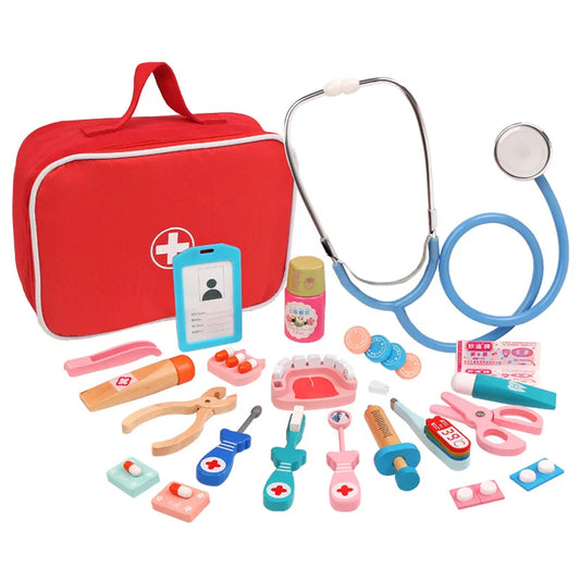 Brinquedo de Médico Kit Médico Infantil com Maleta e Acessórios