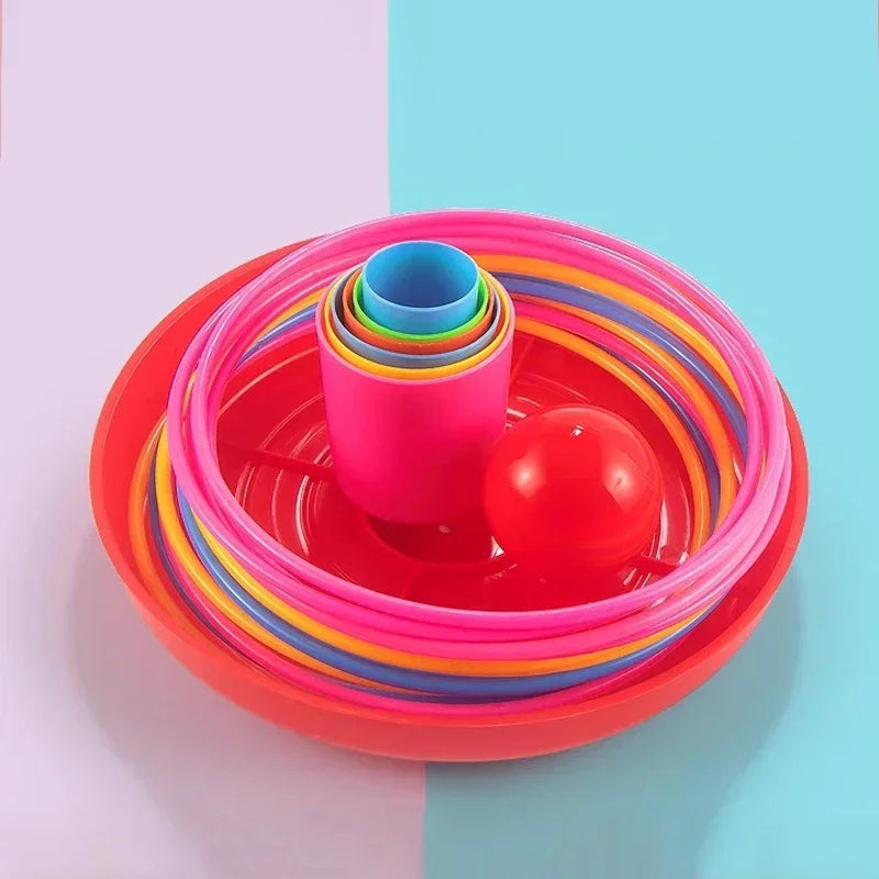 Jogo de Argolas de Empilhar Infantil Brinquedo Educativo