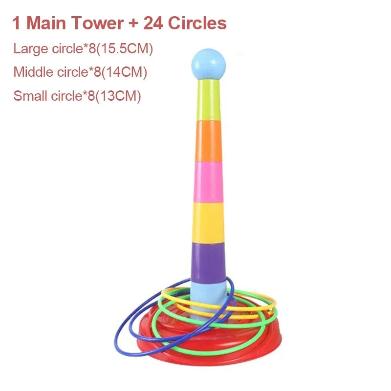 Jogo de Argolas de Empilhar Infantil Brinquedo Educativo