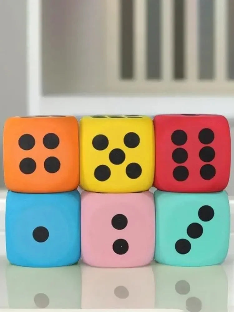 Dado Gigante de Espuma Infantil Brinquedo Sensorial Educativo