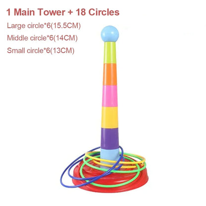 Jogo de Argolas de Empilhar Infantil Brinquedo Educativo