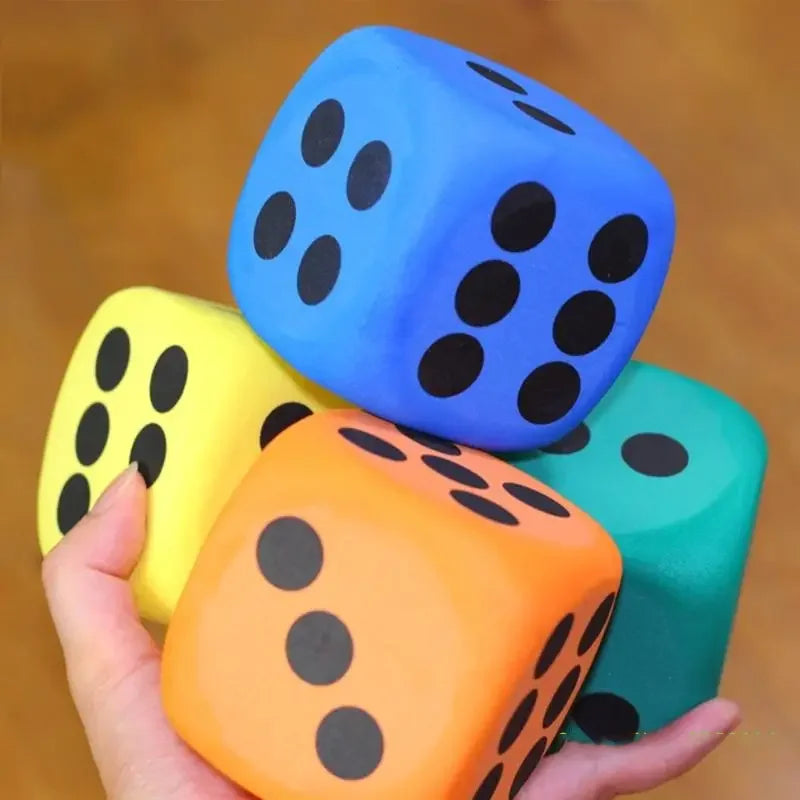 Dado Gigante de Espuma Infantil Brinquedo Sensorial Educativo