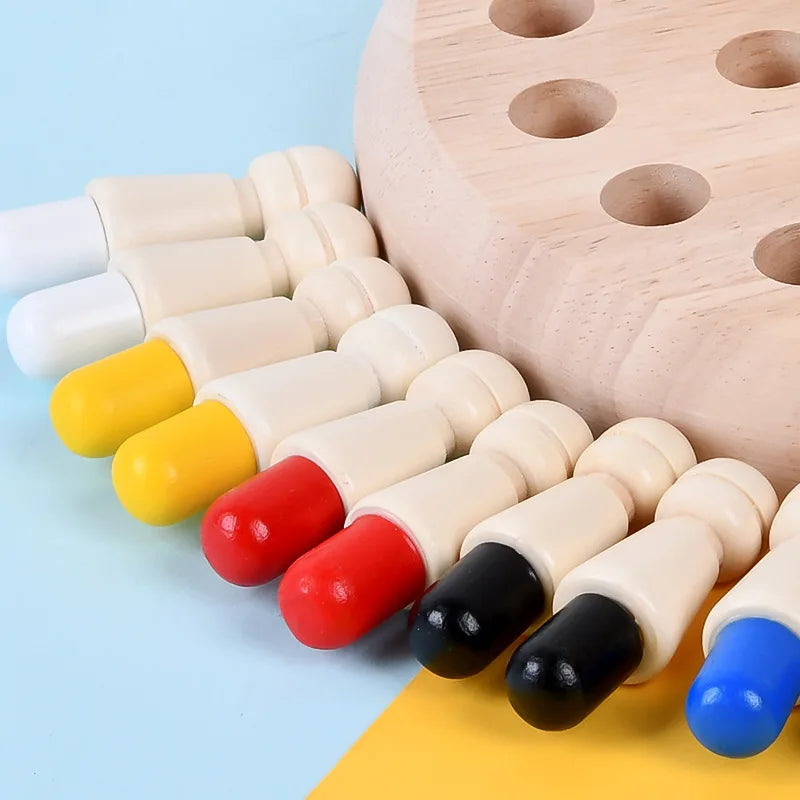 Brinquedo Educativo Jogo da Memória Montessori em Madeira Infantil.