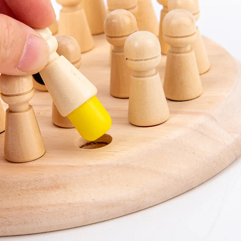 Brinquedo Educativo Jogo da Memória Montessori em Madeira Infantil.