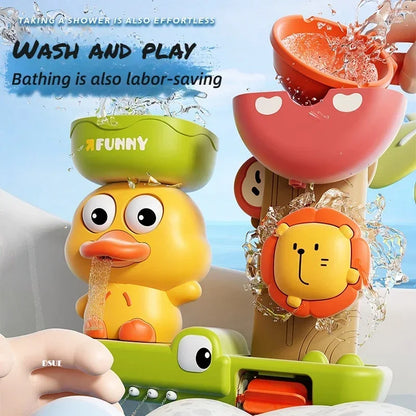 Brinquedo de Banho Infantil Roda d'Água com Ventosa