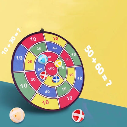 Jogo de Dardos Infantil com Bolas de Velcro Alvo Indoor Outdoor