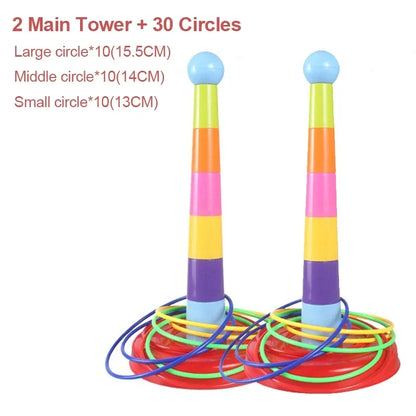 Jogo de Argolas de Empilhar Infantil Brinquedo Educativo
