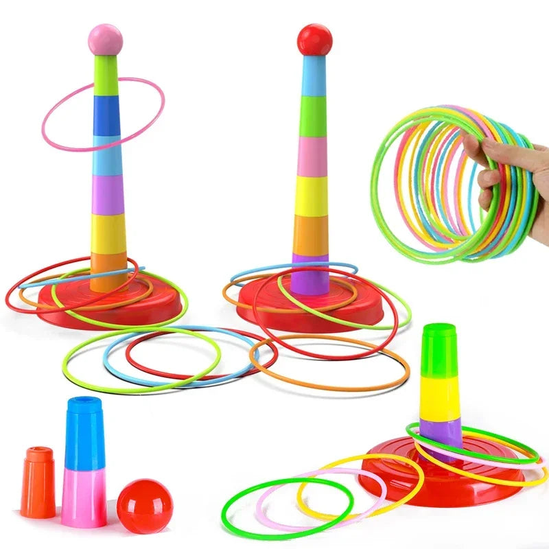 Jogo de Argolas de Empilhar Infantil Brinquedo Educativo