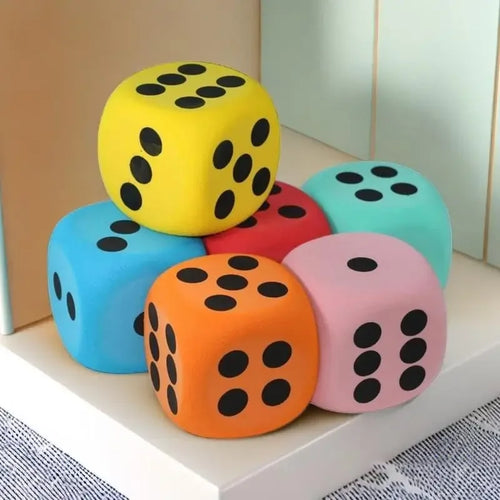 Dado Gigante de Espuma Infantil Brinquedo Sensorial Educativo