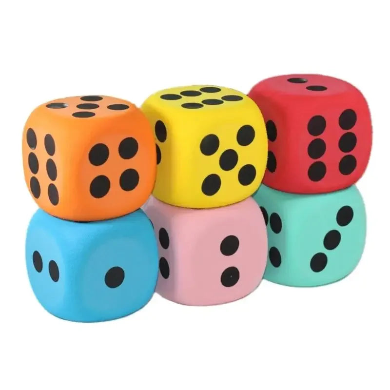 Dado Gigante de Espuma Infantil Brinquedo Sensorial Educativo