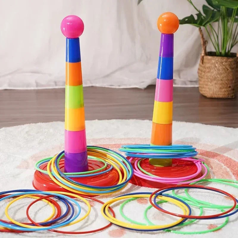 Jogo de Argolas de Empilhar Infantil Brinquedo Educativo
