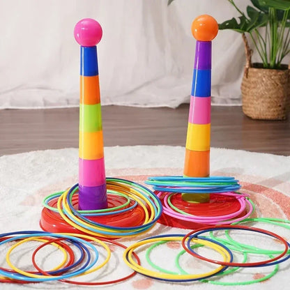 Jogo de Argolas de Empilhar Infantil Brinquedo Educativo