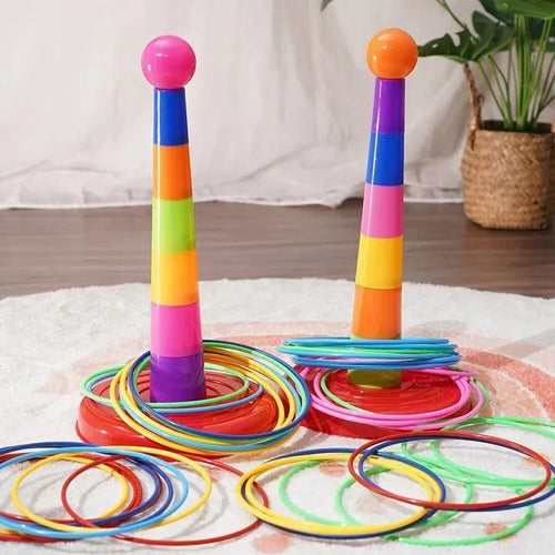 Jogo de Argolas de Empilhar Infantil Brinquedo Educativo