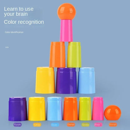 Jogo de Argolas de Empilhar Infantil Brinquedo Educativo