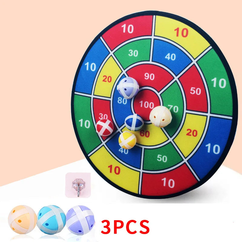 Jogo de Dardos Infantil com Bolas de Velcro Alvo Indoor Outdoor