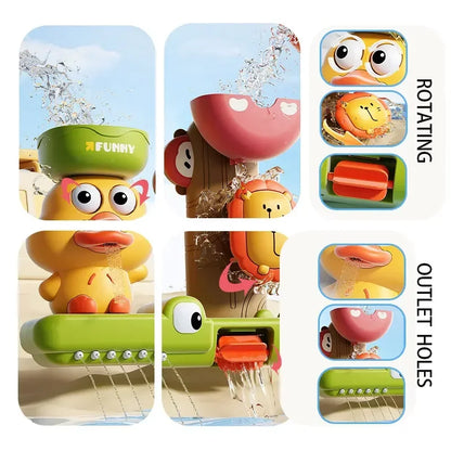Brinquedo de Banho Infantil Roda d'Água com Ventosa