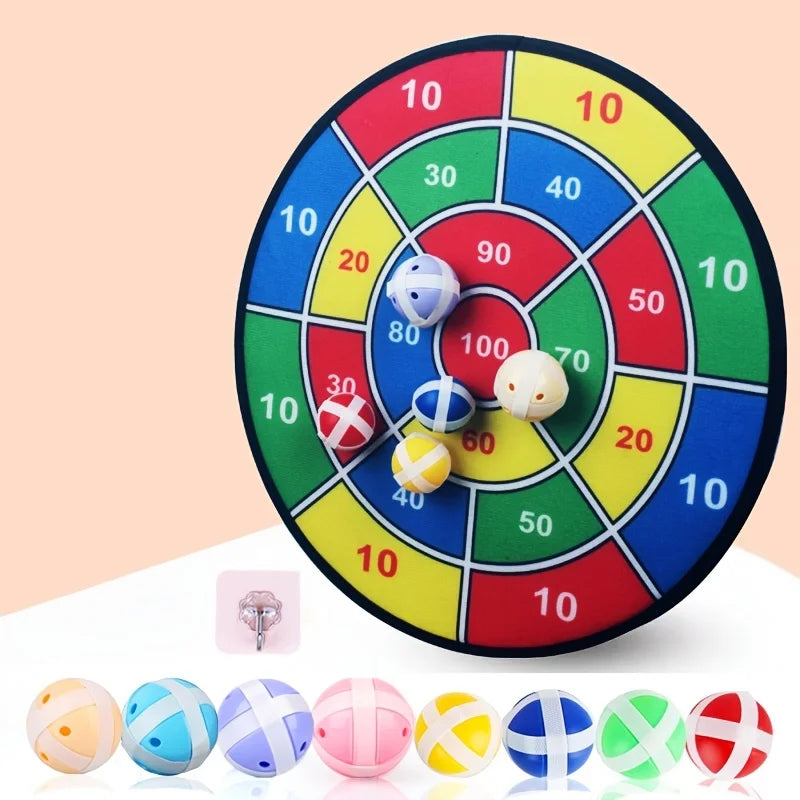 Jogo de Dardos Infantil com Bolas de Velcro Alvo Indoor Outdoor