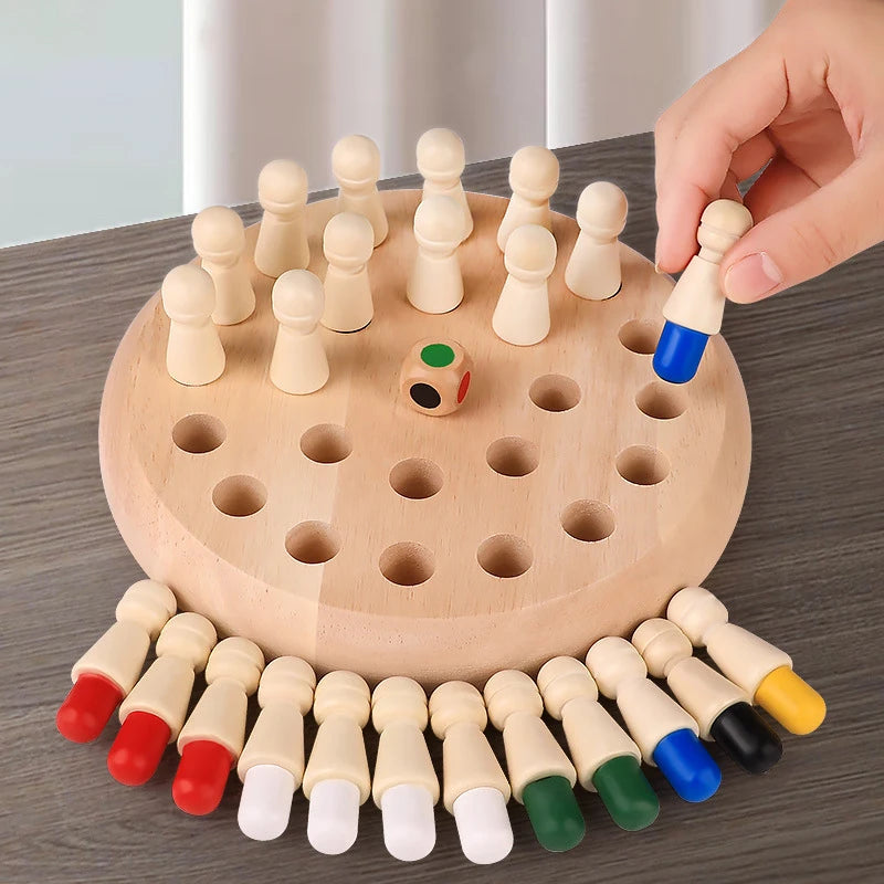 Brinquedo Educativo Jogo da Memória Montessori em Madeira Infantil.