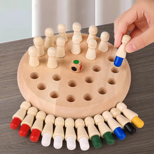 Brinquedo Educativo Jogo da Memória Montessori em Madeira Infantil.