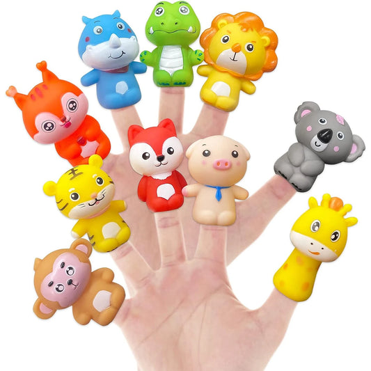 Kit 10 Dedoches de Animais Infantil