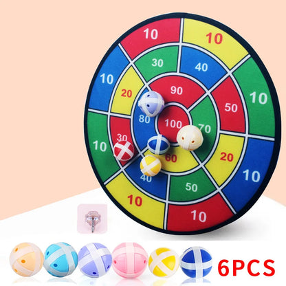 Jogo de Dardos Infantil com Bolas de Velcro Alvo Indoor Outdoor