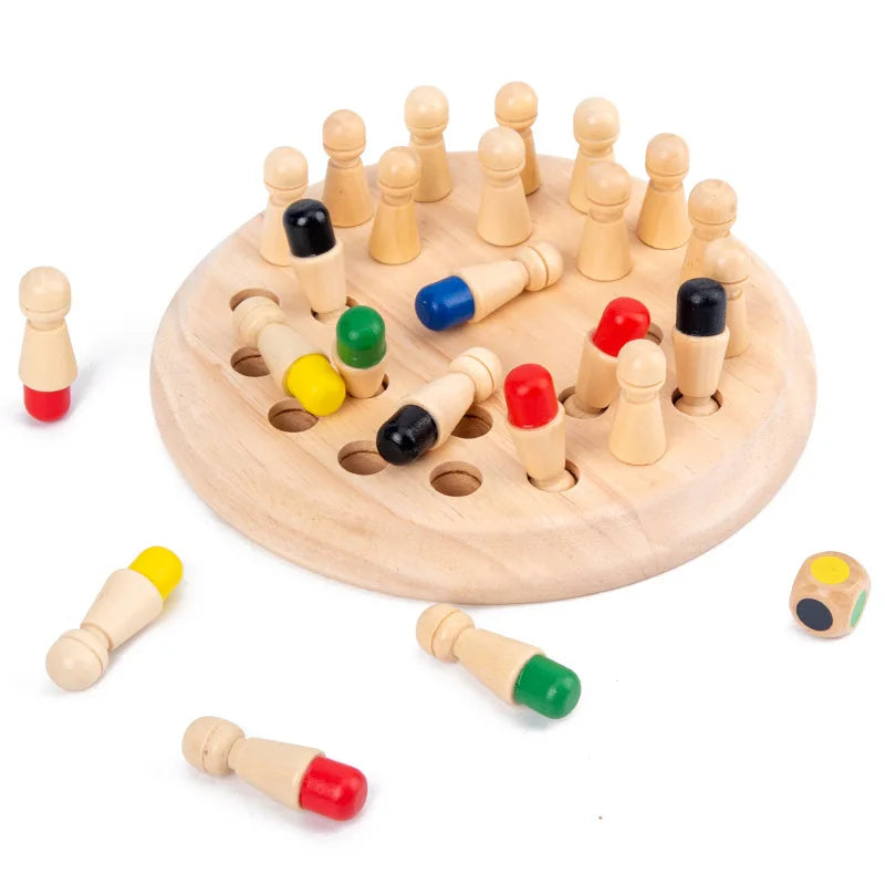 Brinquedo Educativo Jogo da Memória Montessori em Madeira Infantil.