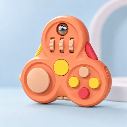 Fidget toy infantil com botões táteis para estímulo sensorial